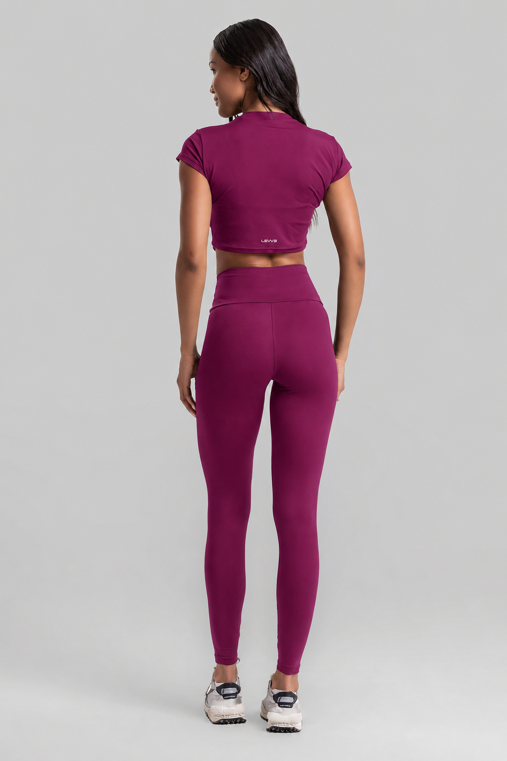 Cropped Top + Leggings Intense Malbec