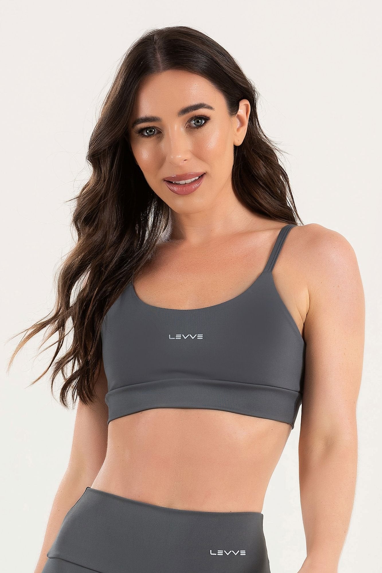 Women's Fitness Top Pulse Charcoal Grey