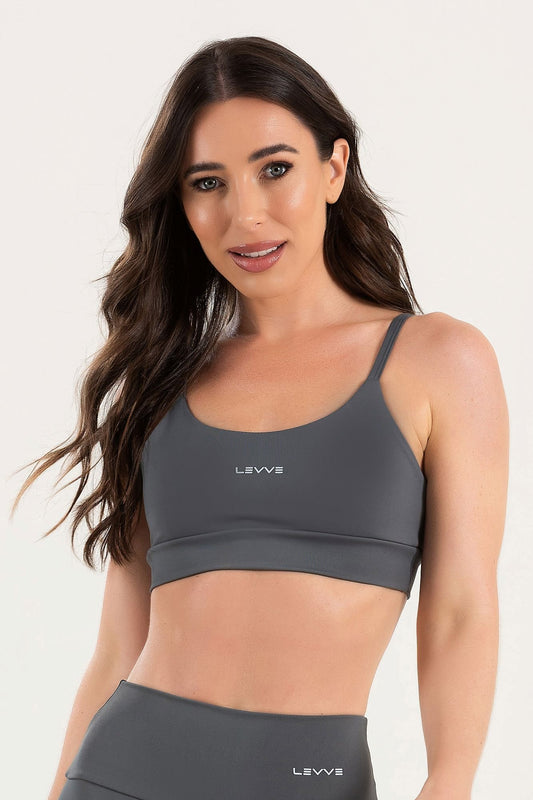 Women's Fitness Top Pulse Charcoal Grey