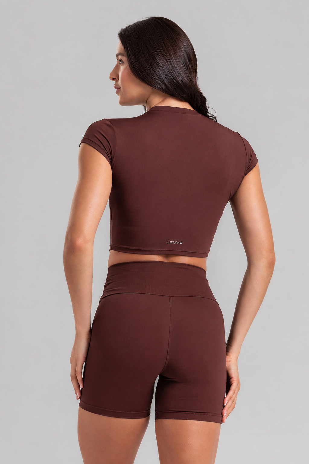 Cropped Top + Basic Shorts Intense Leather
