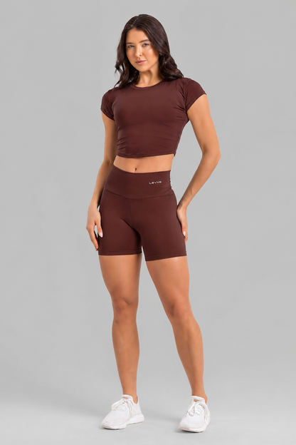 Cropped Top + Basic Shorts Intense Leather