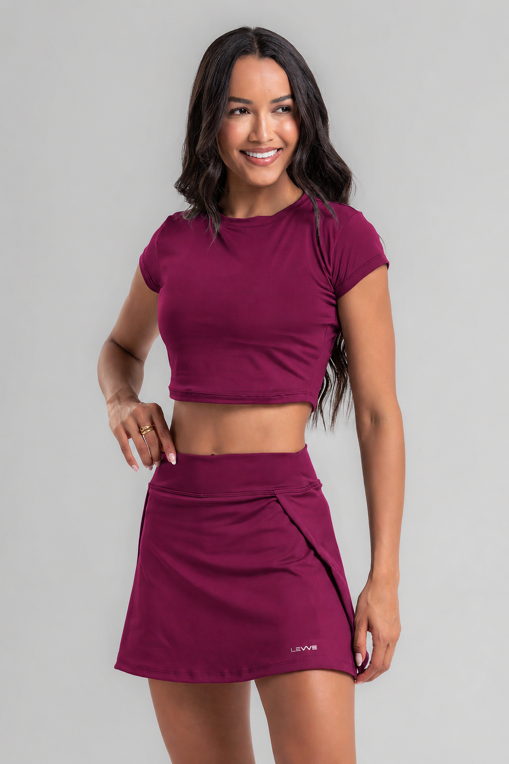 Cropped Top + Skort Intense Malbec