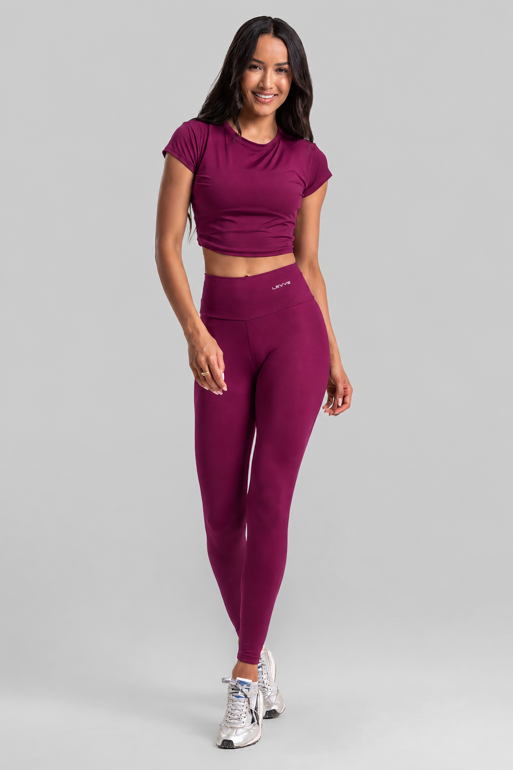 Cropped Top + Leggings Intense Malbec