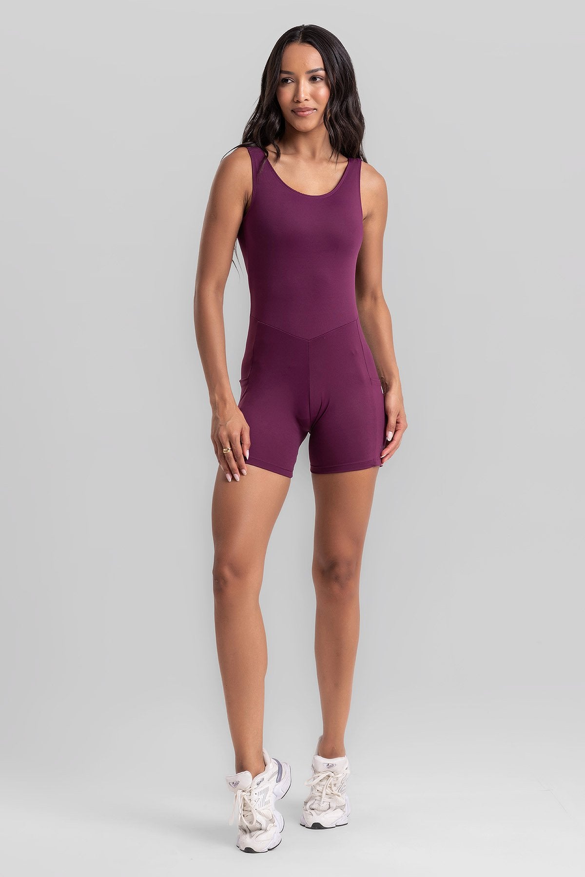 Women's Adjustable Strap Unitard Nory Intense - Malbec