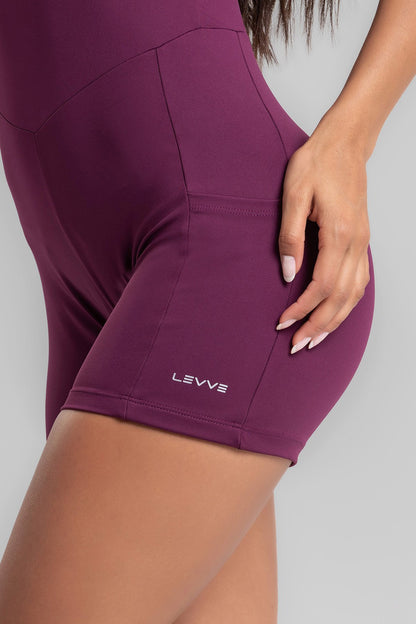 Women's Adjustable Strap Unitard Nory Intense - Malbec