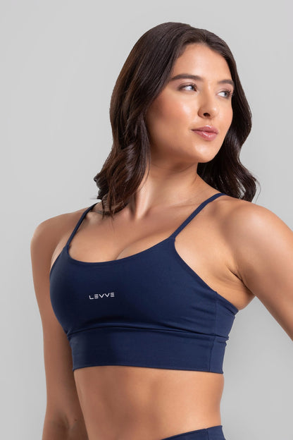 Double Sports Bra + Wrap Skort Intense Navy