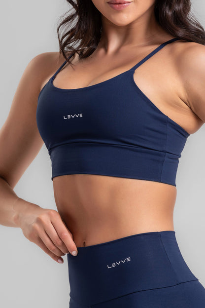 Double-Strap Sports Bra + Basic Leggings Intense Navy