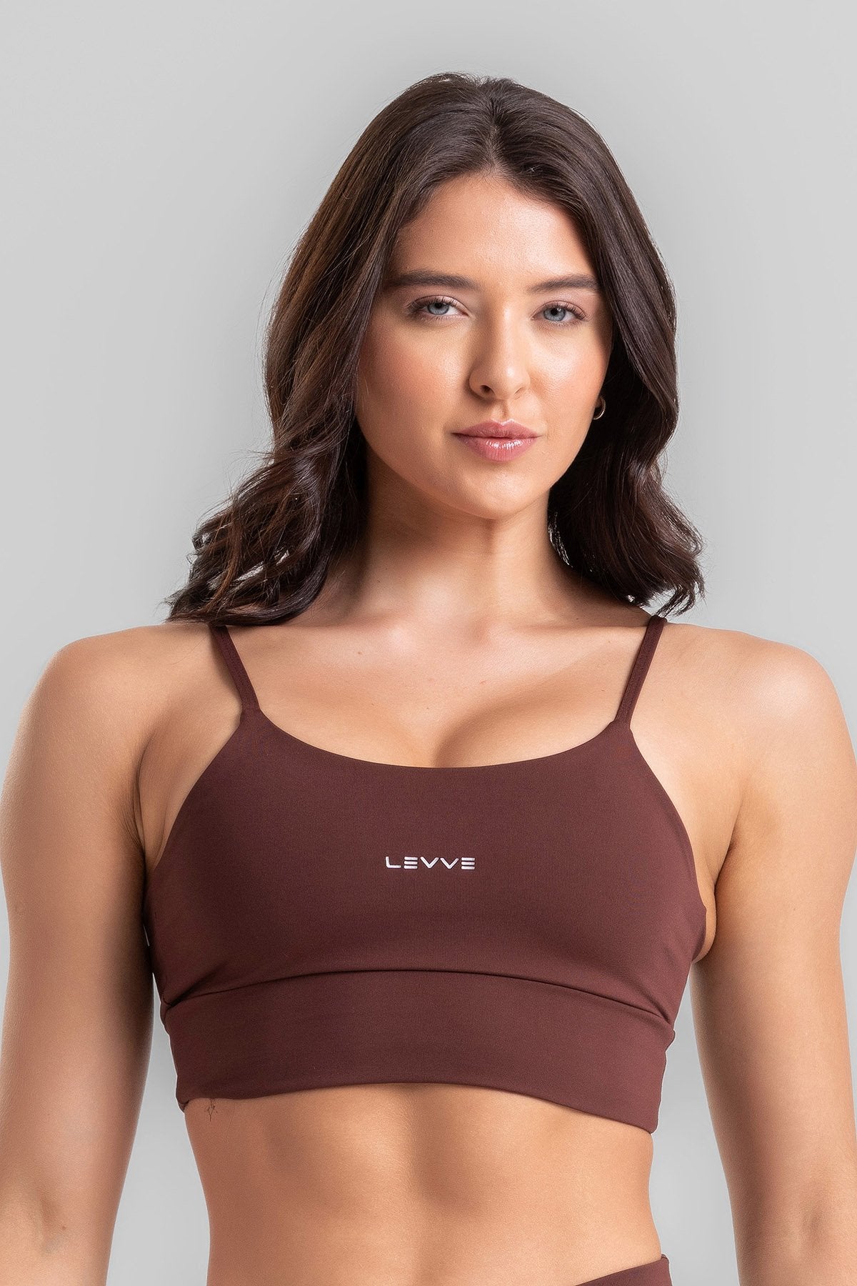 Double-Strap Sports Bra + Basic Leggings Intense Leather