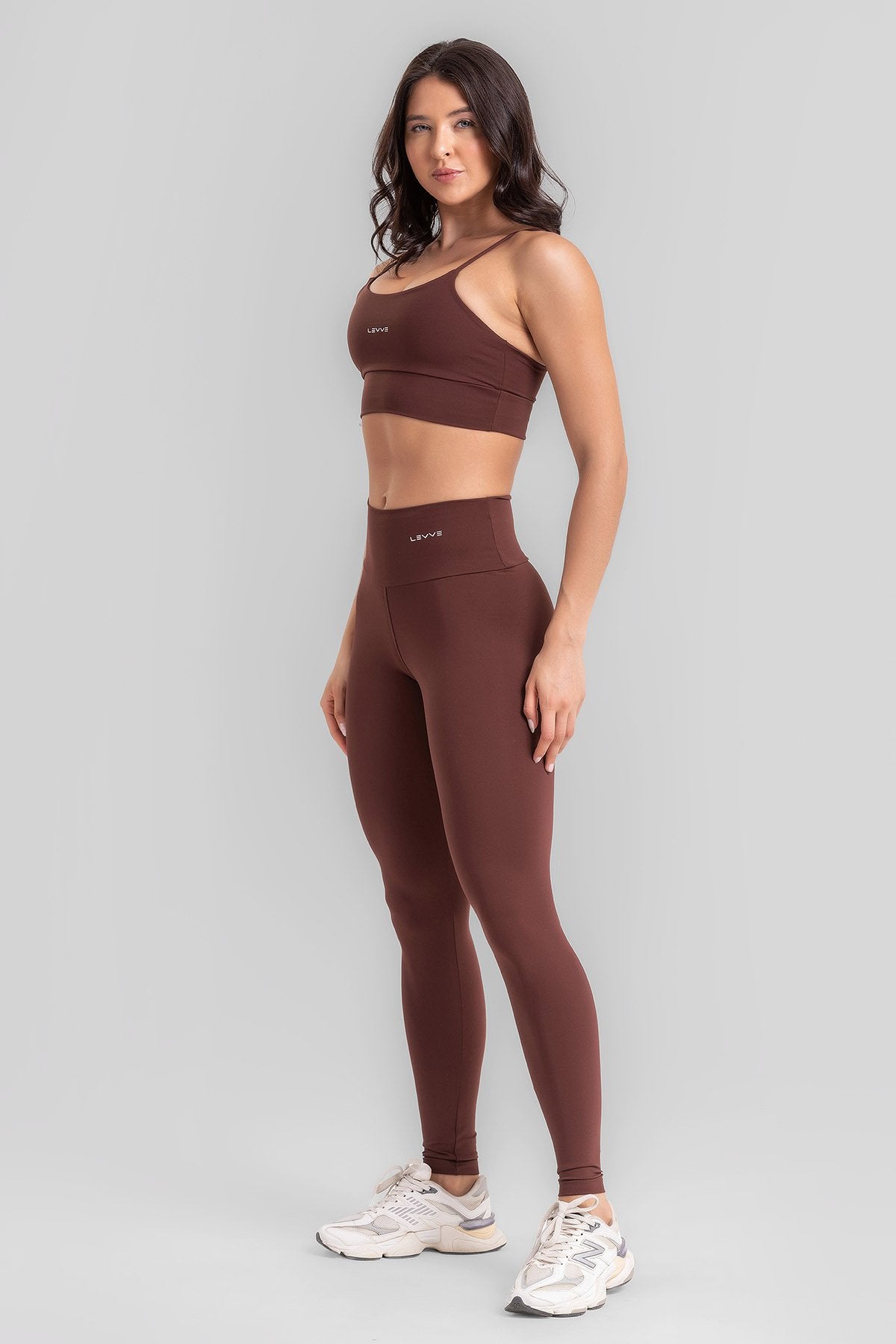 Women's Fitness Leggings Basic Nory Intense - Leather