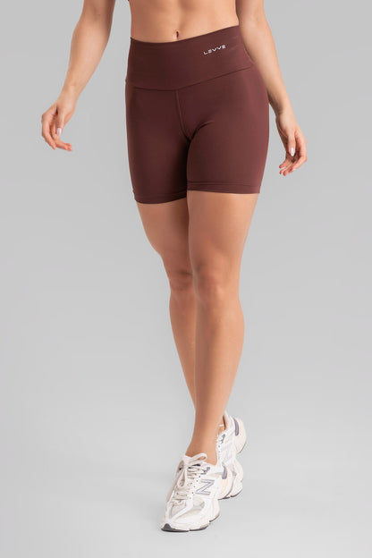 Double-Strap Sports Bra + Basic Shorts Intense Leather