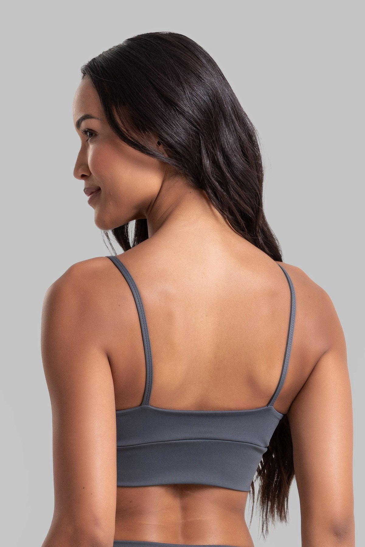 Double Sports Bra + Wrap Skort Intense Graphite