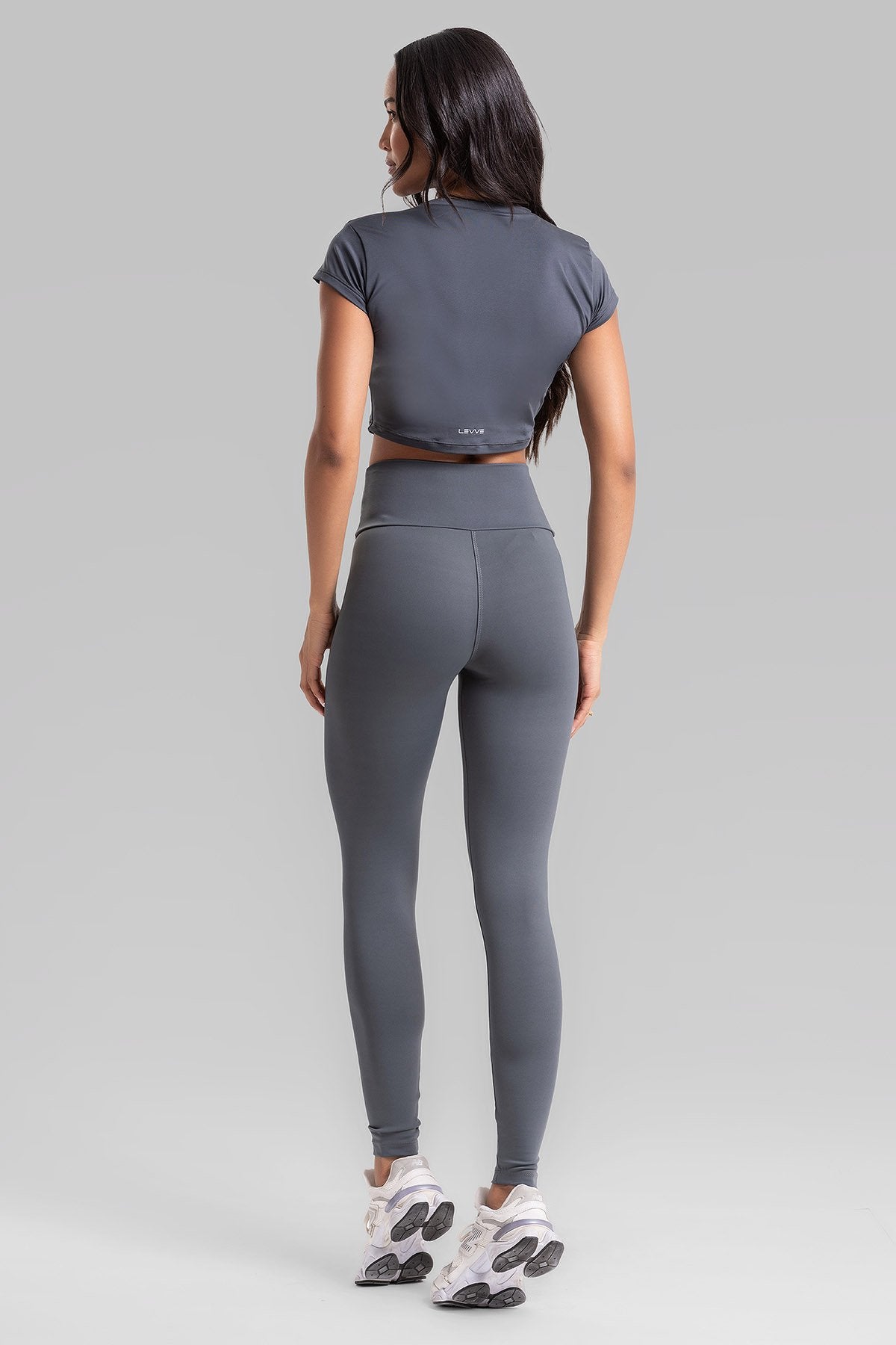Cropped Top + Basic Leggings Intense Graphite