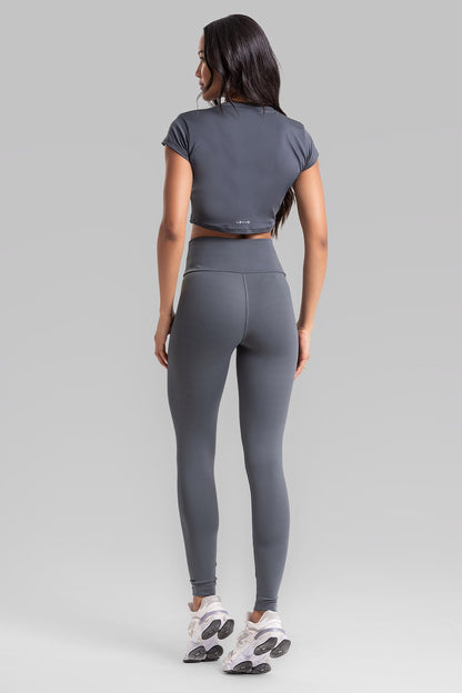 Cropped Top + Basic Leggings Intense Graphite