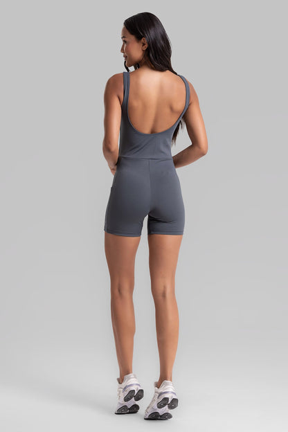 Women's Adjustable Strap Unitard Nory Intense - Graphite