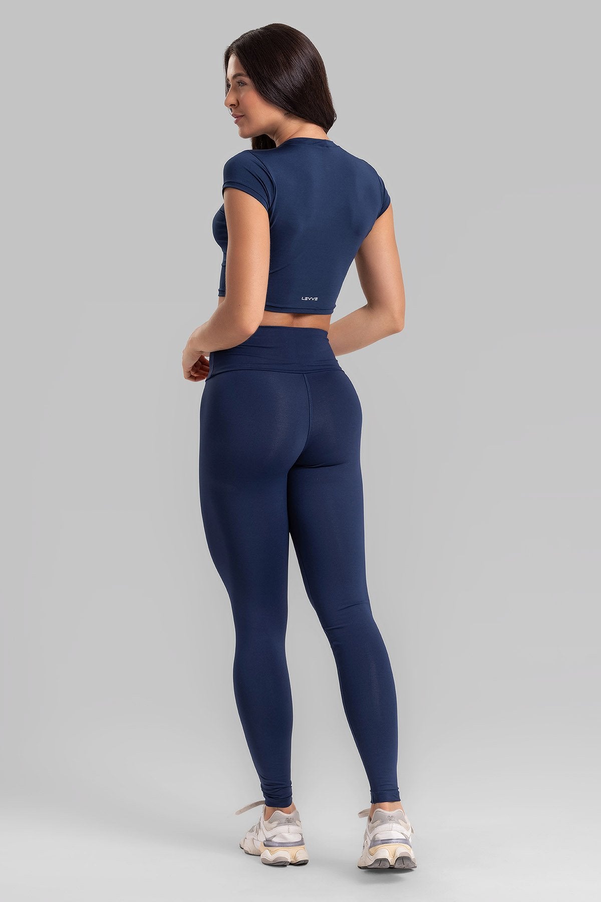 Cropped Top + Basic Leggings Intense Navy