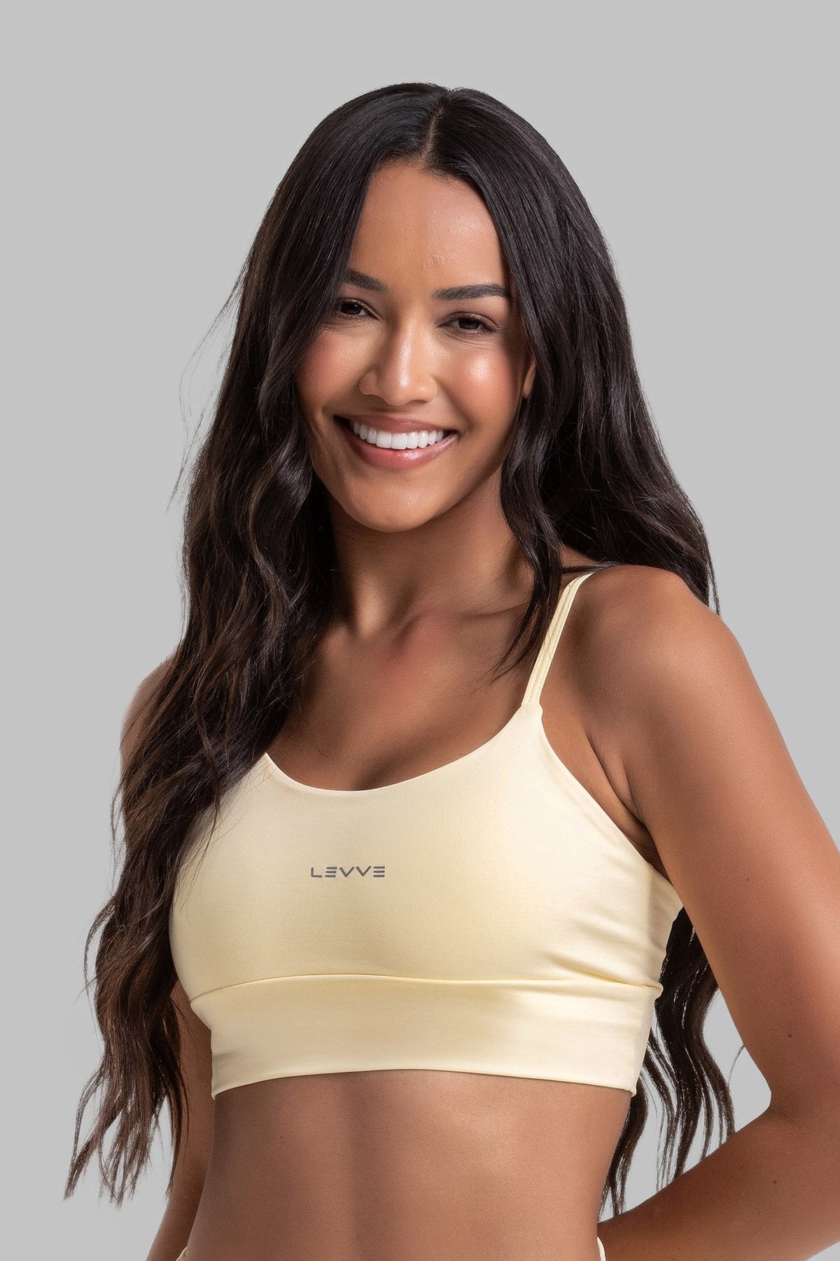 Double-Strap Sports Bra + Basic Leggings Intense Butter