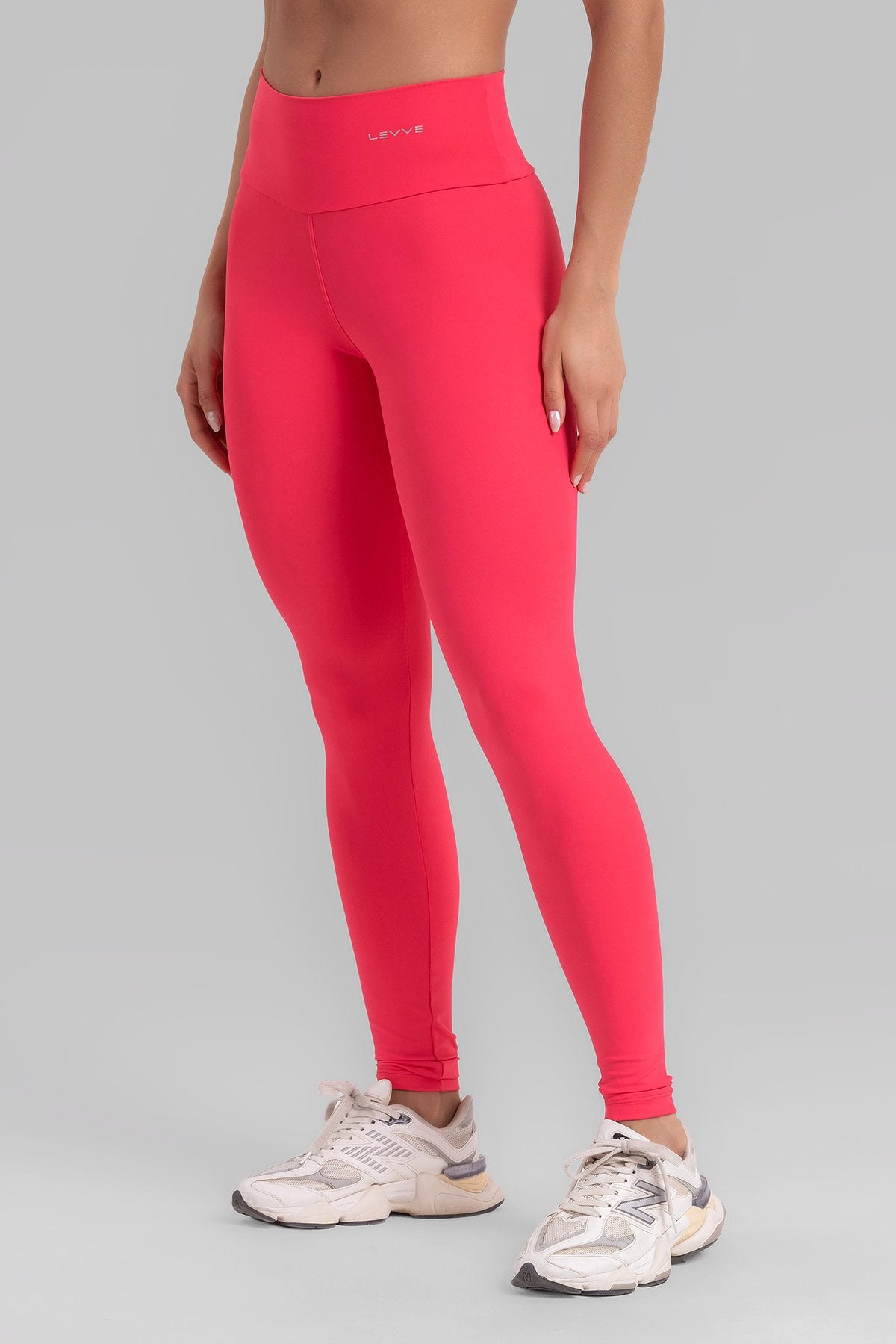 Double-Strap Sports Bra + Basic Leggings Intense Pitaya