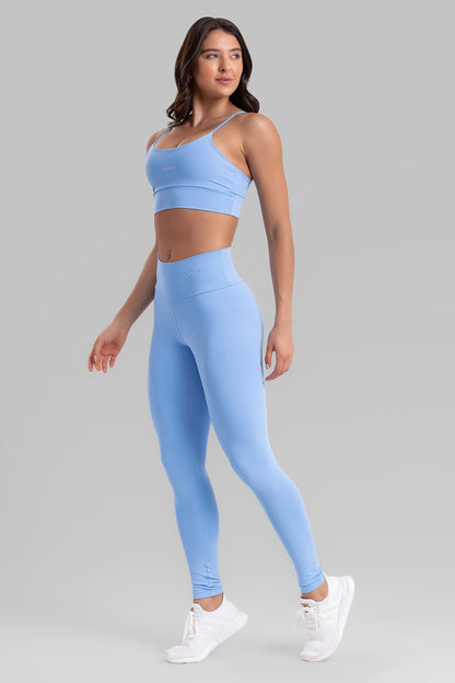 Fitness Set Double-Strap Sports Bra + Leggings + Short Intense – Fly