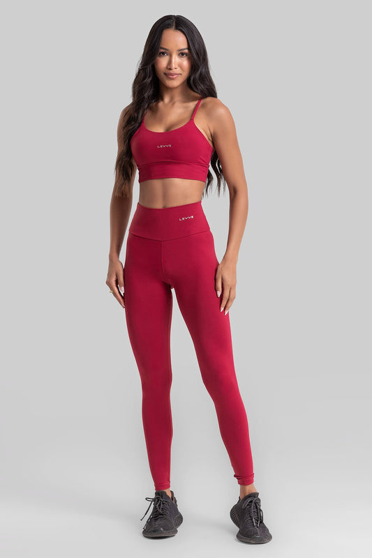 Double-Strap Sports Bra + Basic Leggings Intense Valentino