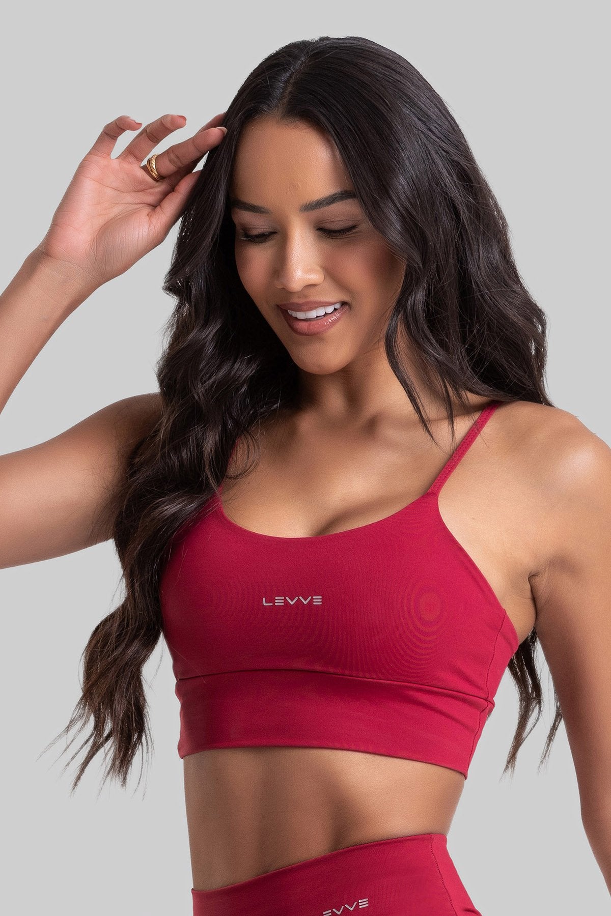 Double-Strap Sports Bra + Basic Leggings Intense Valentino
