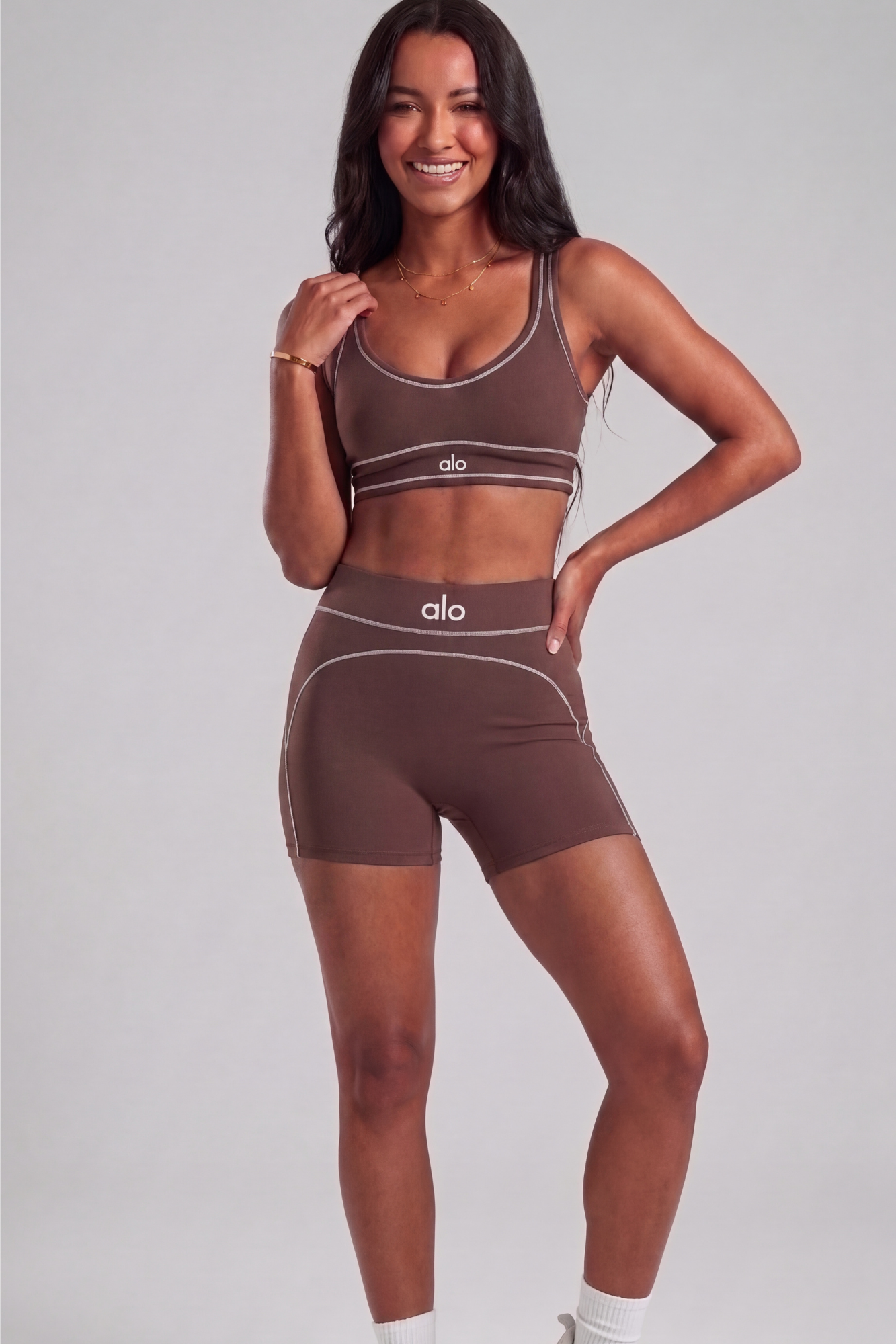 Yoga Suit Women Tracksuit Sports Bra High Waist Shorts Outfit