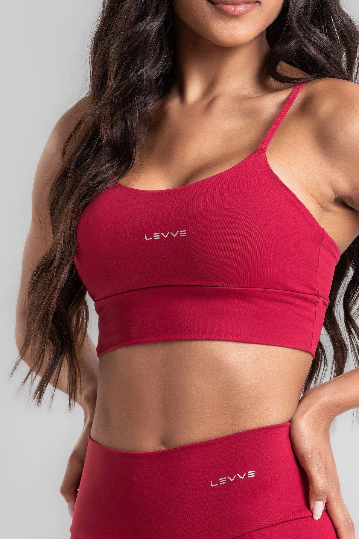 Double-Strap Sports Bra + Basic Shorts Intense Valentino