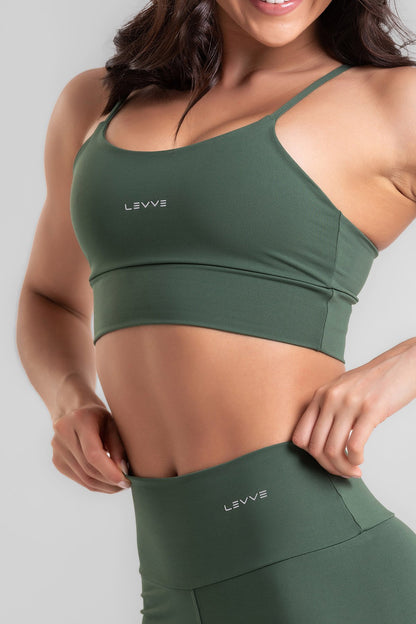 Double-Strap Sports Bra + Basic Leggings Intense Botanical