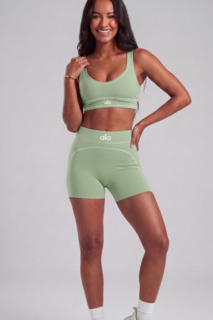 Yoga Suit Women Tracksuit Sports Bra High Waist Shorts Outfit