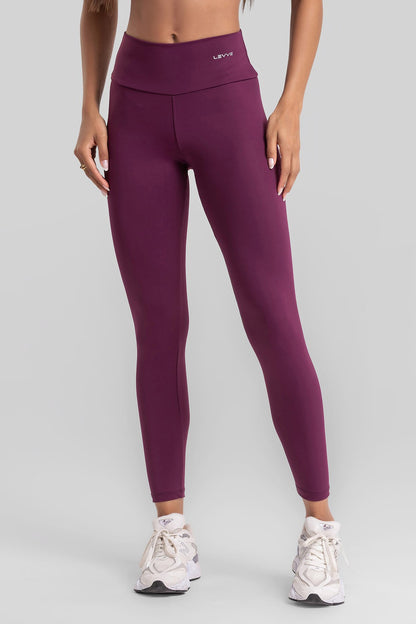 Women's Fitness Leggings Basic Nory Intense - Malbec