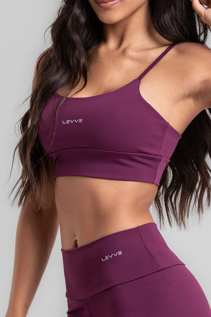 Double Sports Bra + Wrap Skort Intense Malbec