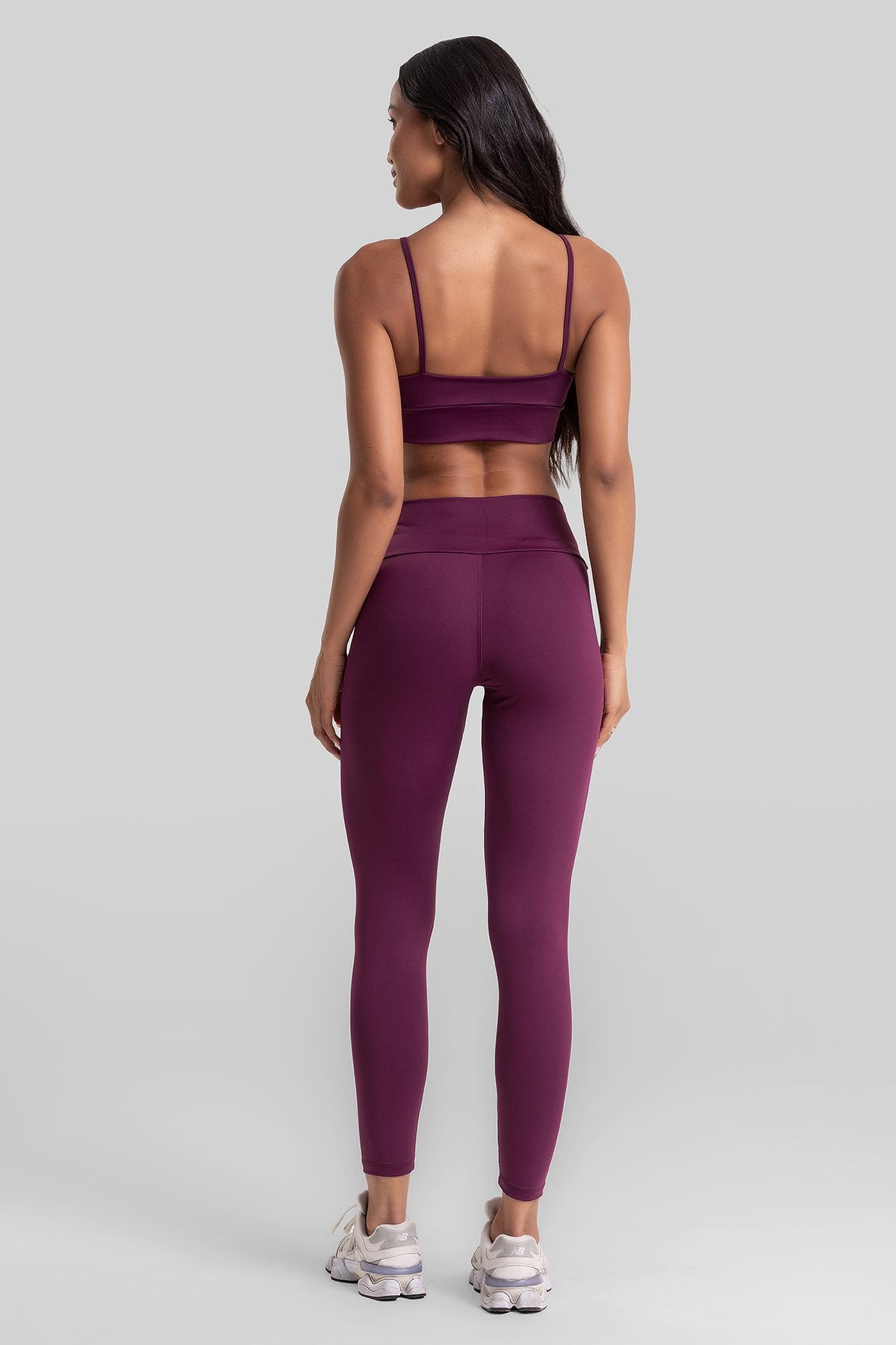 Women's Fitness Leggings Basic Nory Intense - Malbec