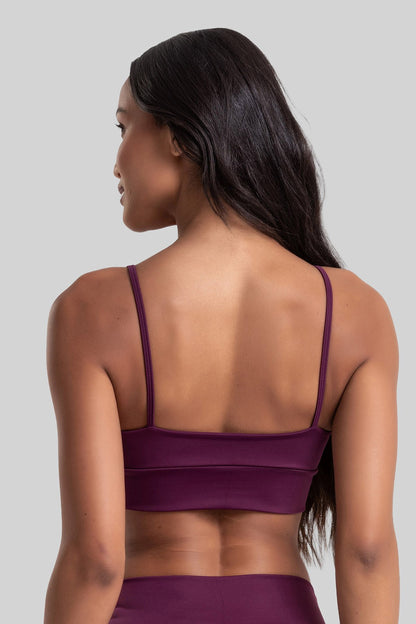 Double Sports Bra + Wrap Skort Intense Malbec