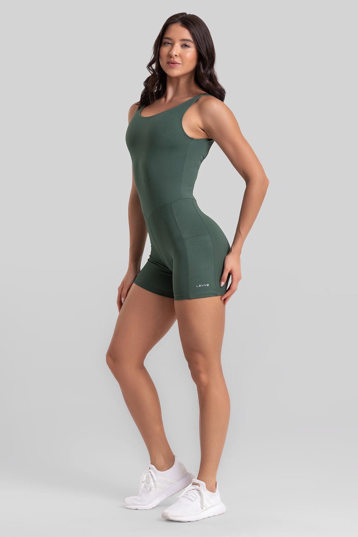 Women's Adjustable Strap Unitard Nory Intense - Botanical