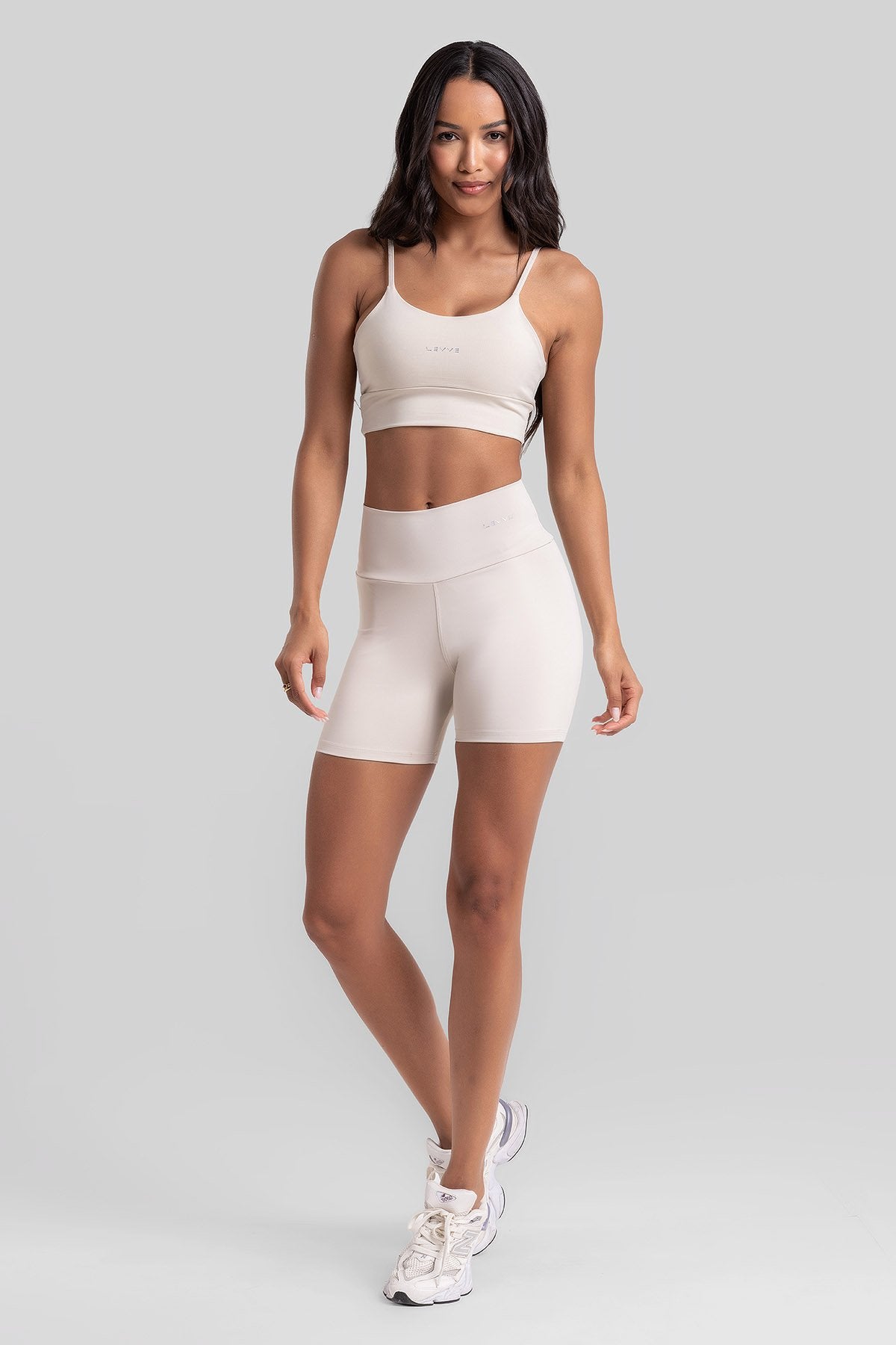 Fitness Set Double-Strap Sports Bra + Leggings + Short Intense – Luna