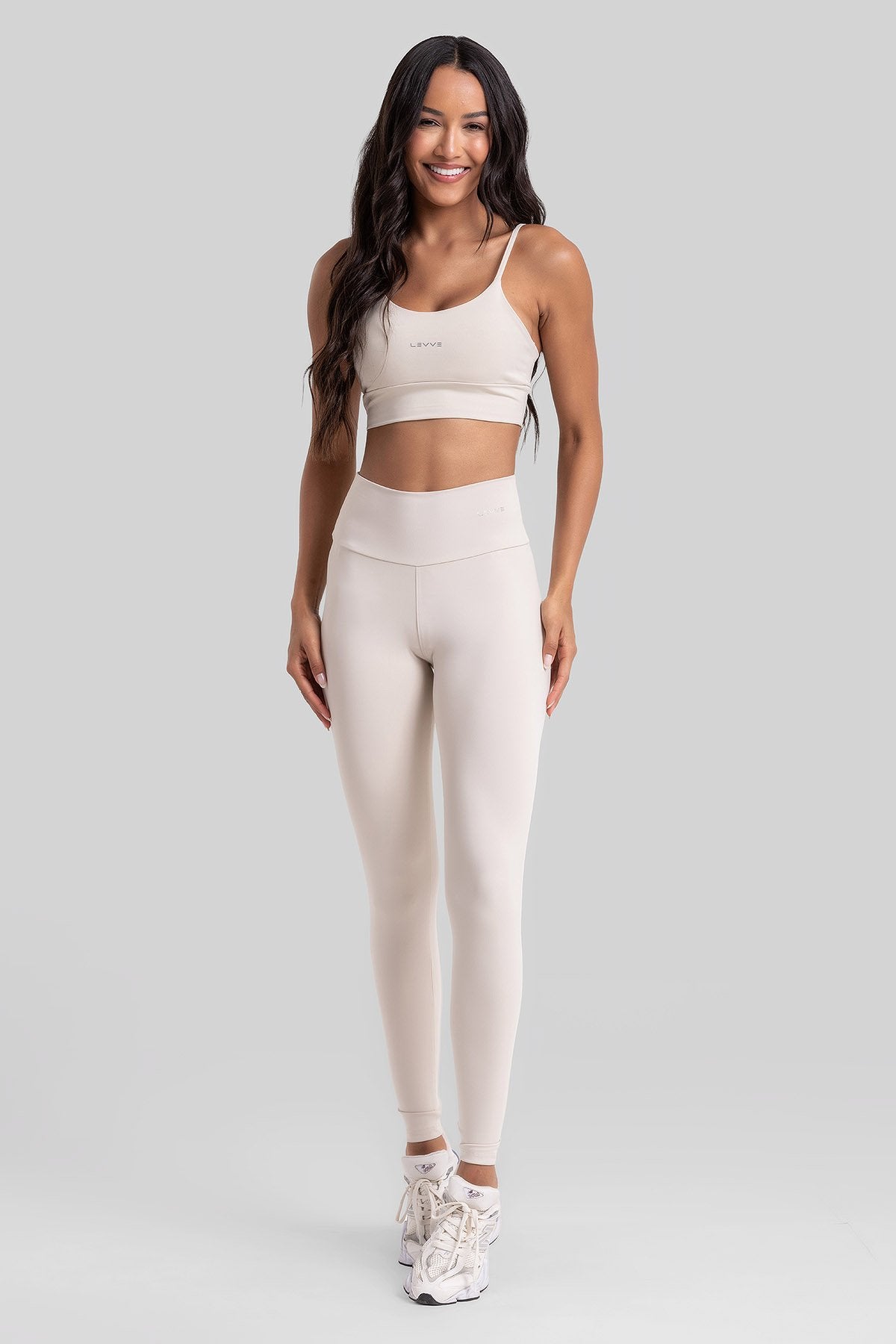 Fitness Set Double-Strap Sports Bra + Leggings + Short Intense – Luna