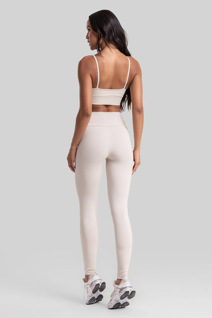 Fitness Set Double-Strap Sports Bra + Leggings + Short Intense – Luna