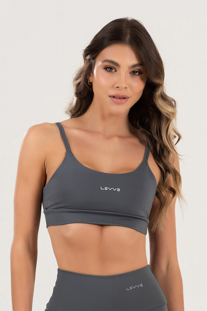 Women's Fitness Top Pulse Charcoal Grey