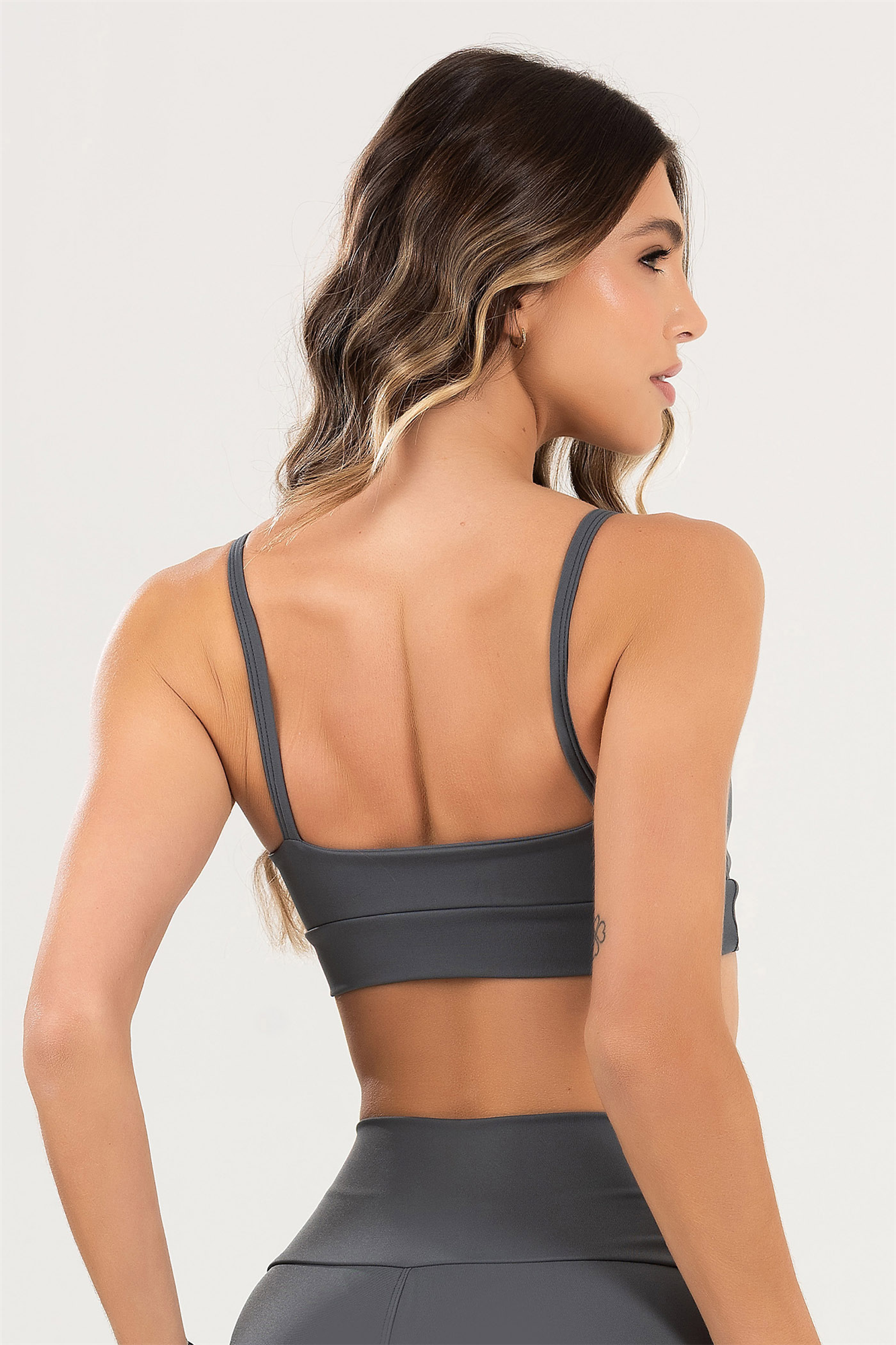 Women's Fitness Top Pulse Charcoal Grey