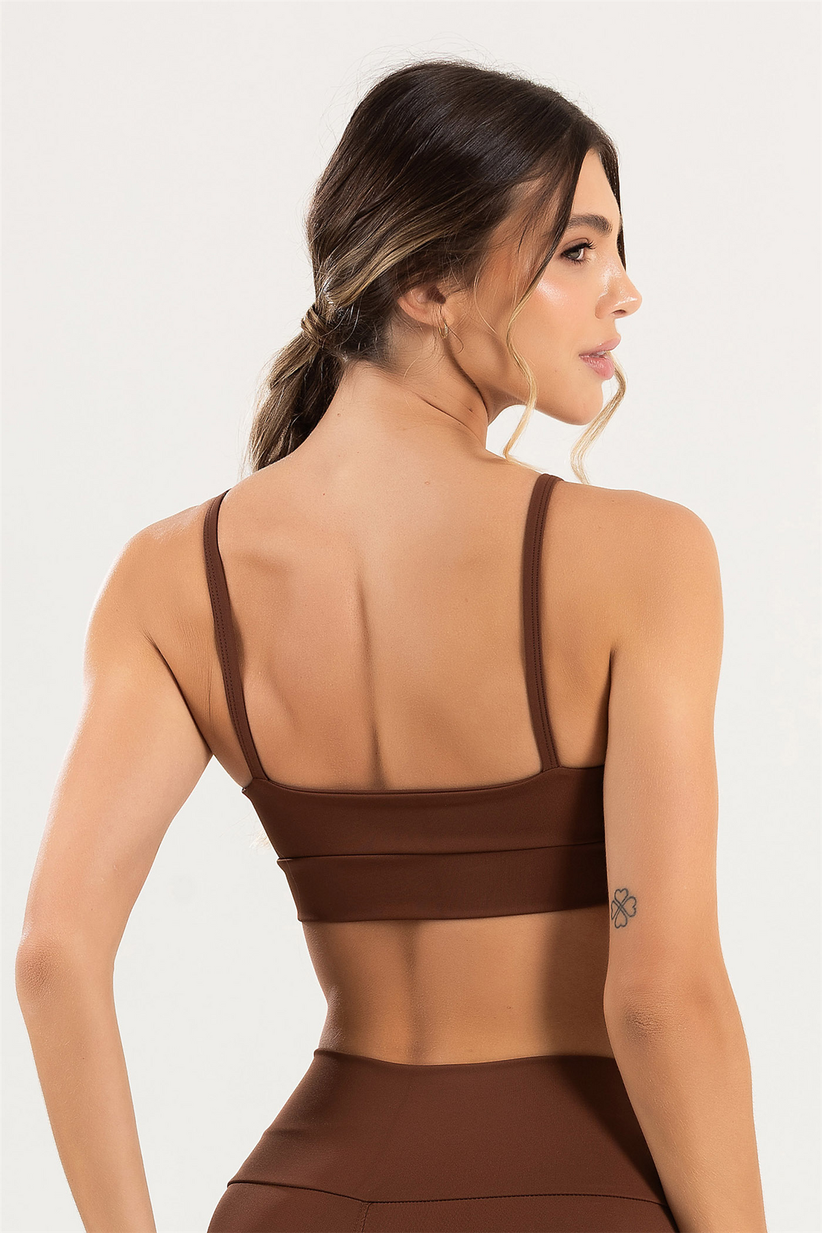 Women's Fitness Top Pulse Brown