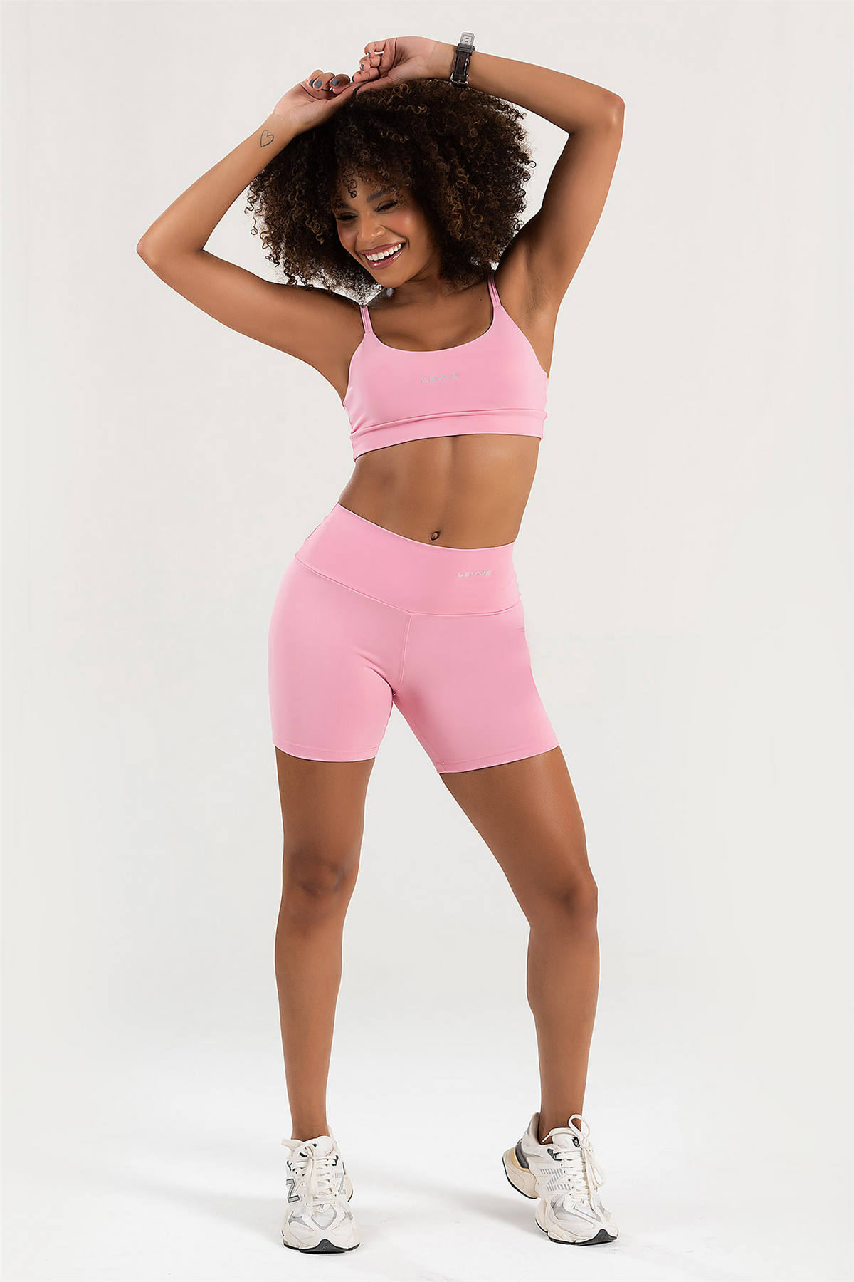 Women's Set Top + Fitness Shorts Pulse Pink