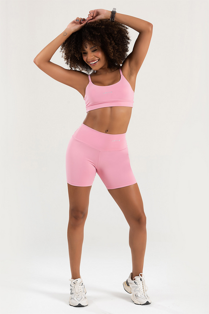 Women's Set Top + Fitness Shorts Pulse Pink