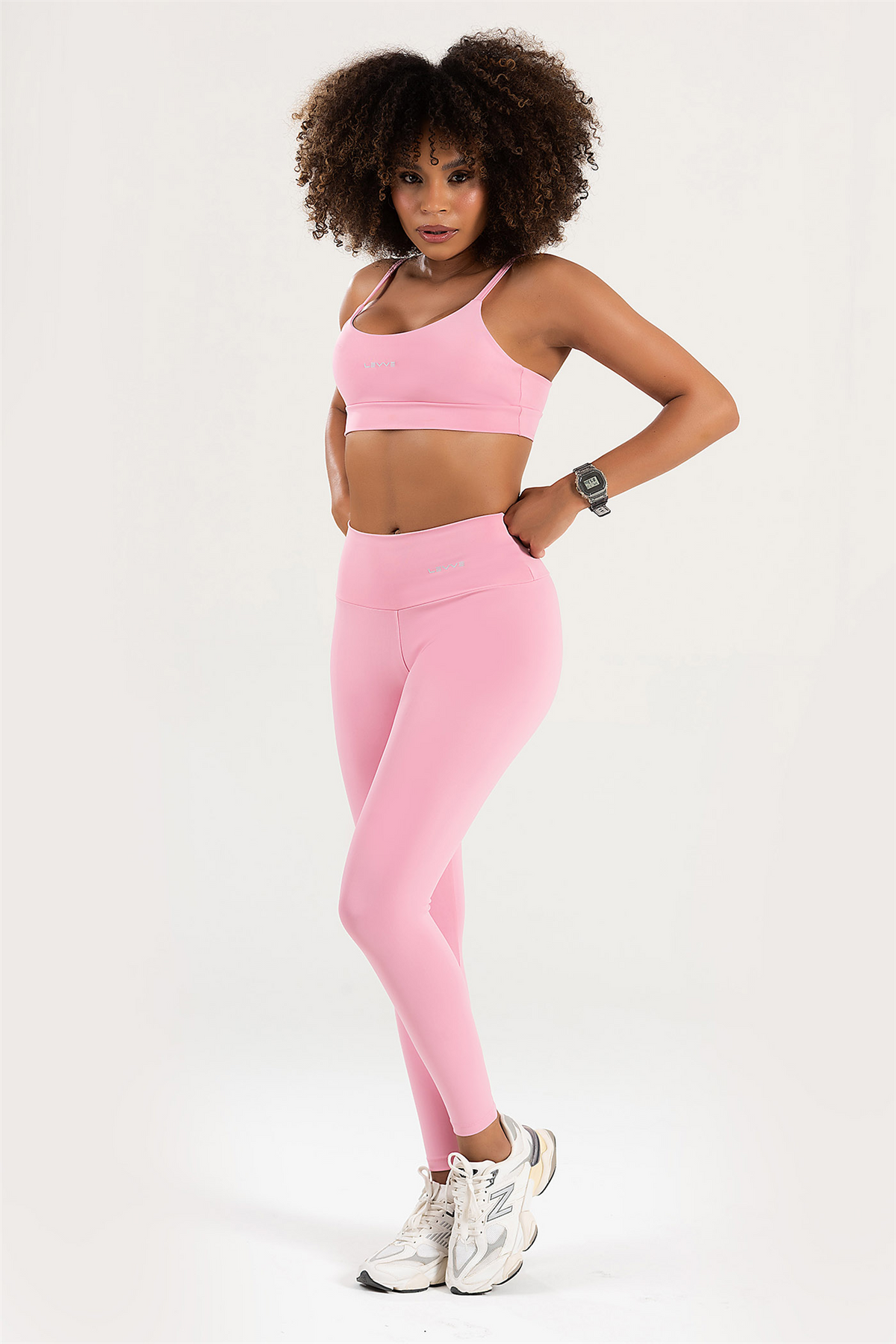 Women's Set Top + Leggings Fitness Pulse Pink