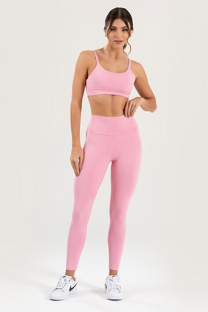 Women's Set Top + Leggings Fitness Pulse Pink