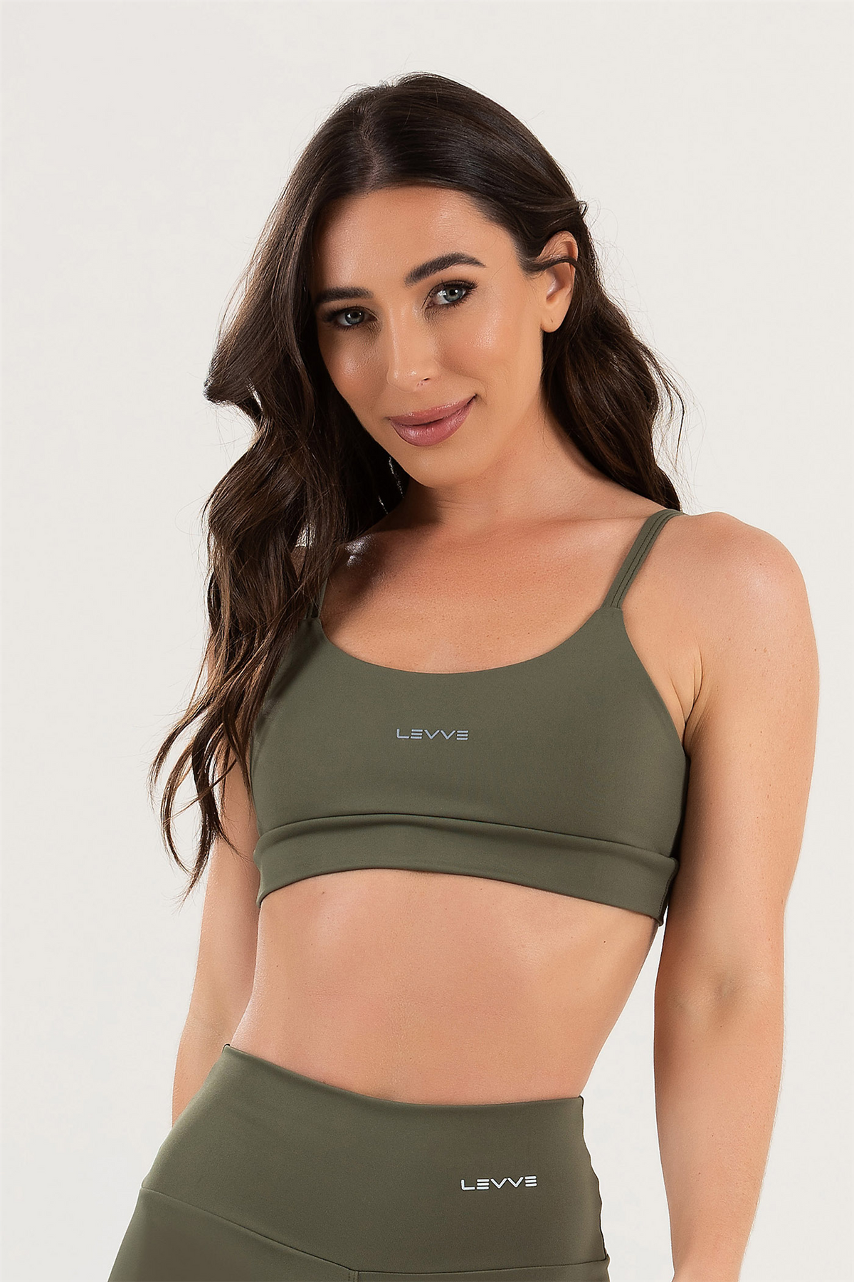 Women's Set Top + Fitness Shorts Pulse Olive